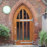 Oak Entrance Door Installation - Waller Building Services