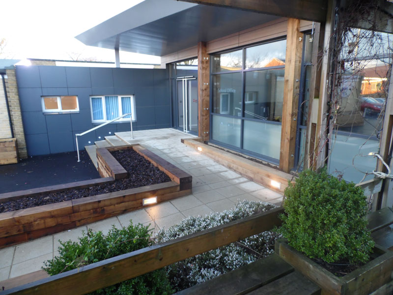 New School Front Entrance Extension - Waller Building and Glazing - Kent