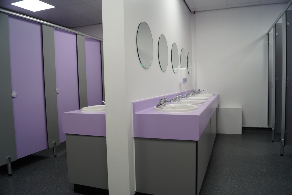 School Toilet Refurbishment - Waller Glazing Services in Kent