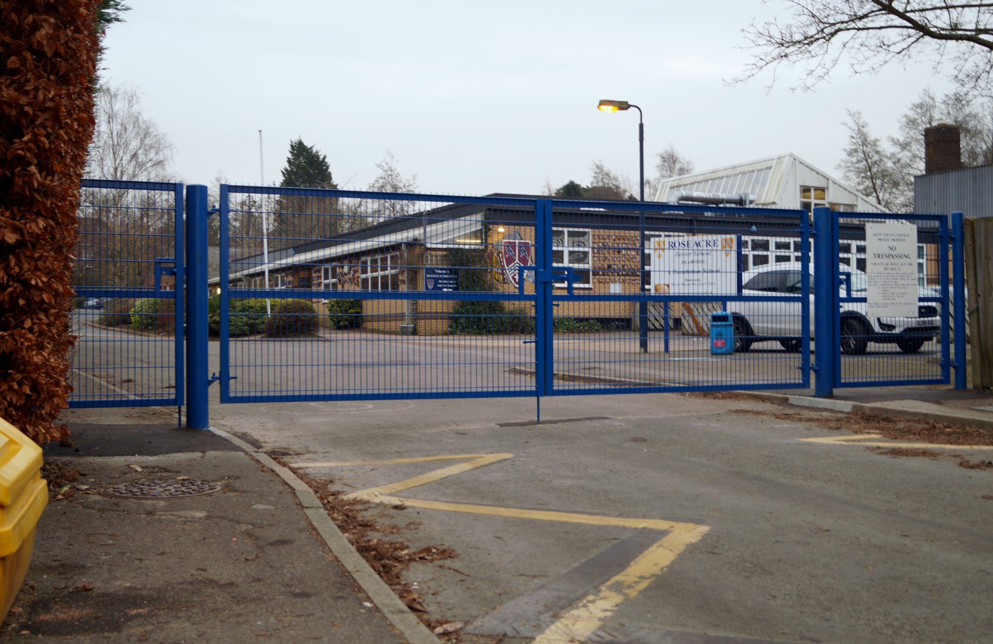 School's New Entrance Gates Waller Building & Glazing Services Kent