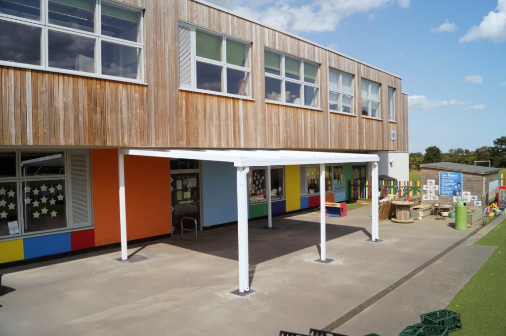 New School Canopy Installation